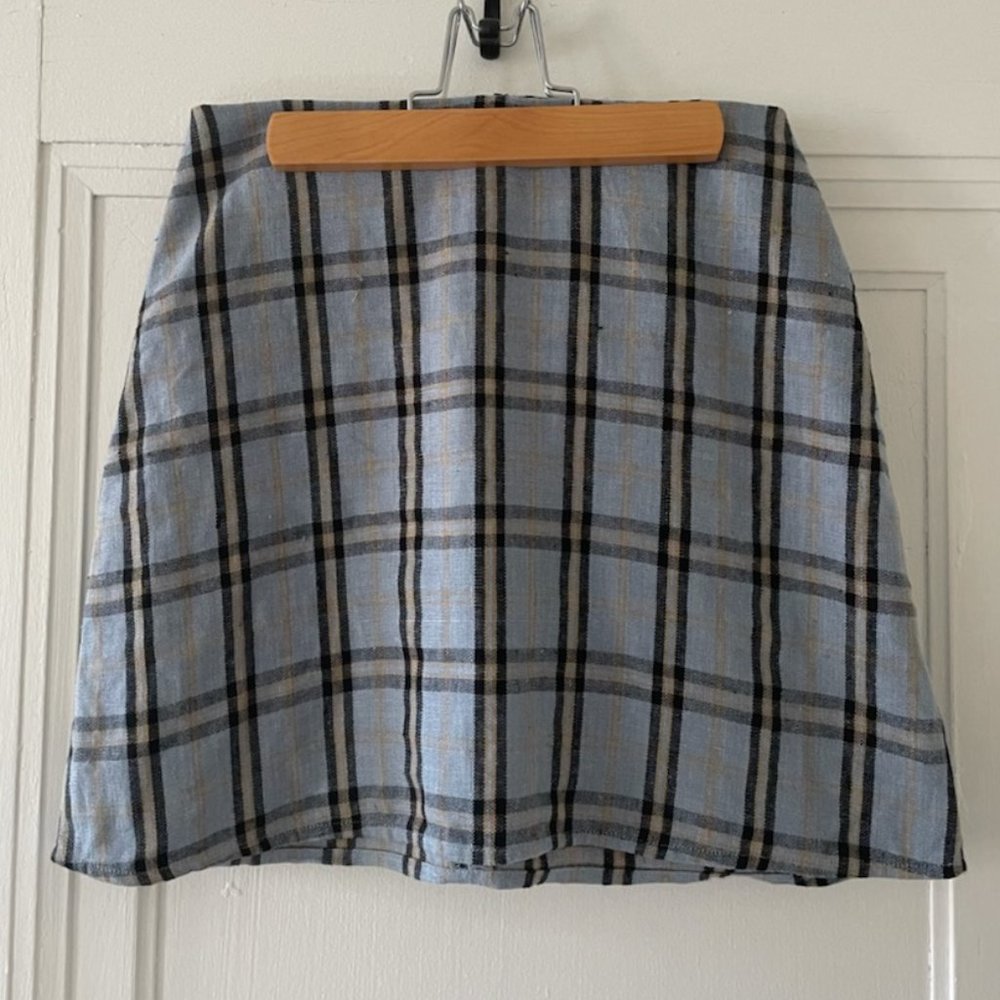 Reformation Plaid Veranda Skirt